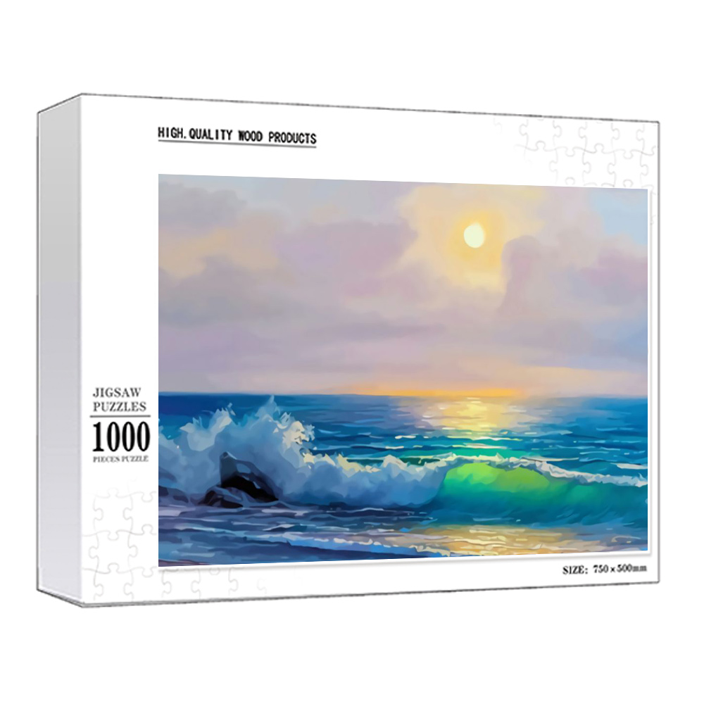 ジグソーパズル空と海 1000ピース 50×75cm 木製[2]