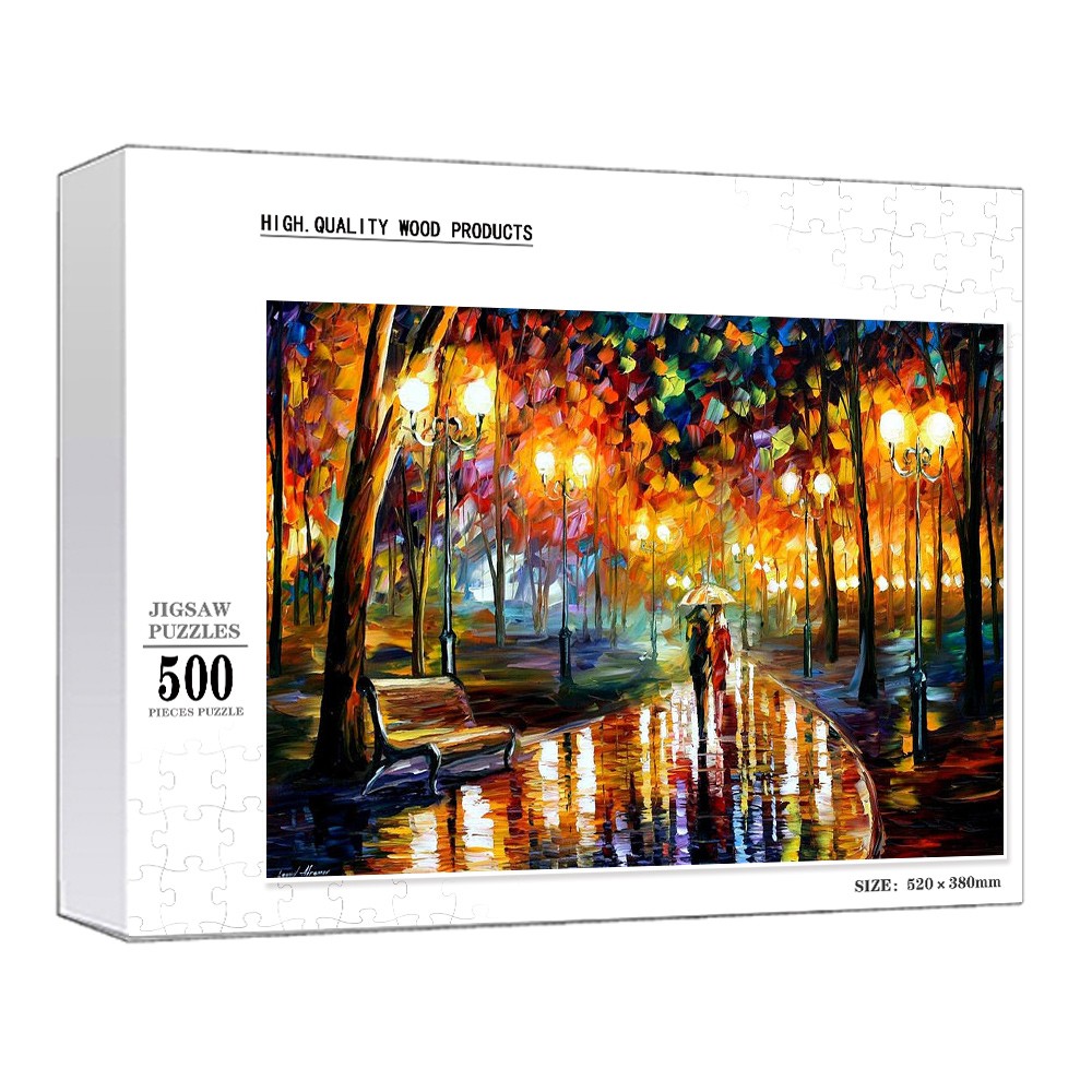 パズル 雨の中を歩く 風景 500ピース 38×52cm[2]