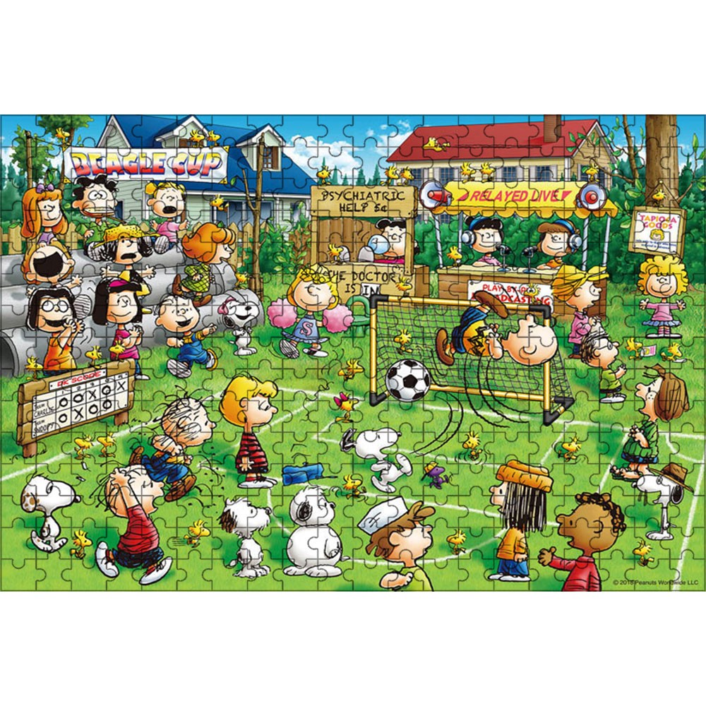 スヌーピー サッカー 300ピース 28×40cm 木製 ジグソーパズル