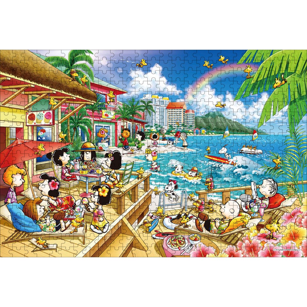スヌーピー ピーナッツ ビーチリゾート 500ピース 38×52cm 木製