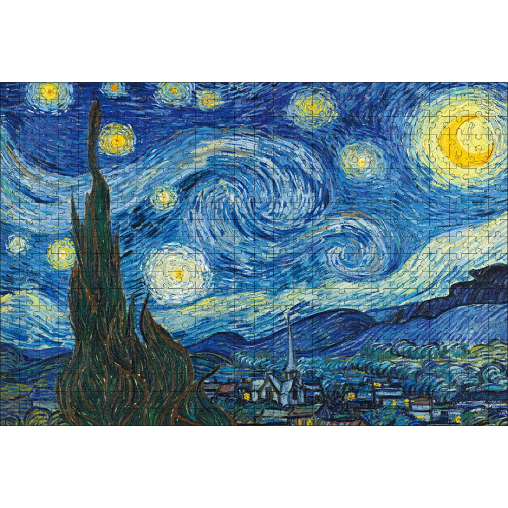 ゴッホ 星月夜 520ピース 38×52cm 木製 ジグソーパズル
