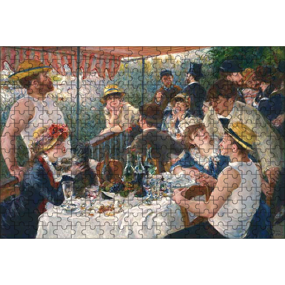 舟遊びをする人々の昼食 300ピース 28×40cm 木製 ジグソーパズル