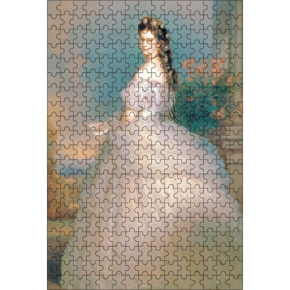ヴィンターハルター エリザベート皇后の肖像 300ピース 28×40cm 木製