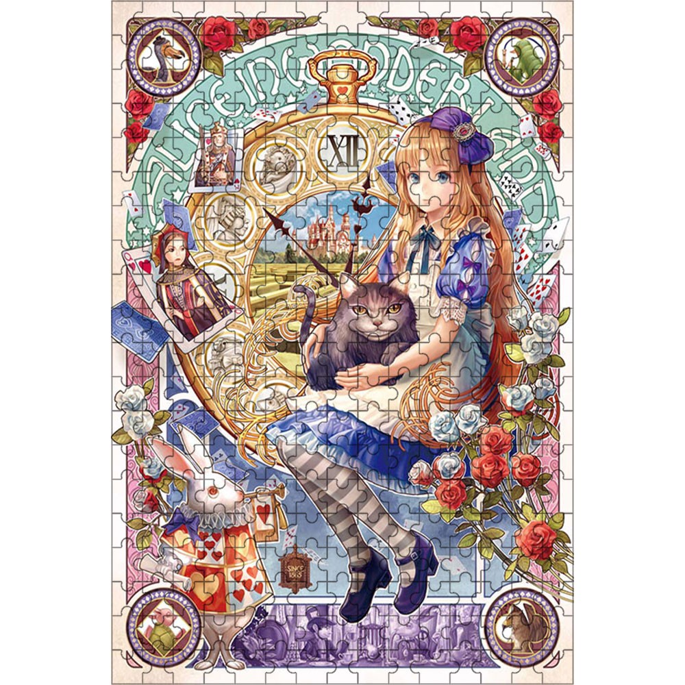 アリスの夢 300ピース 28×40cm 木製 ジグソーパズル