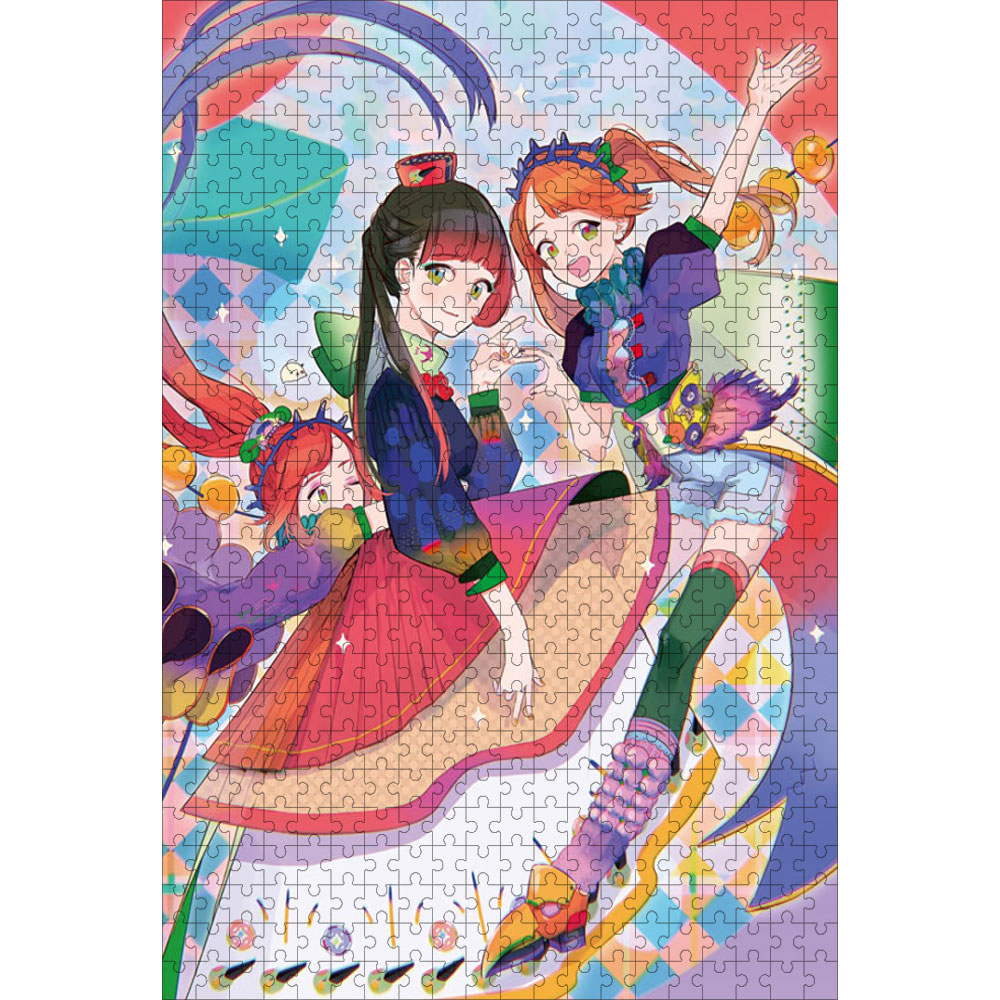 問七 カラフルガールズ 520ピース 38×52cm 木製 ジグソーパズル