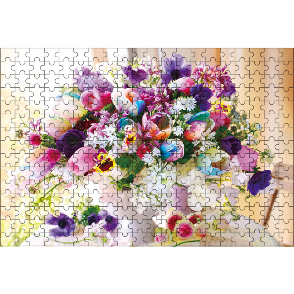ヒーリングパープル ジグソーパズル フラワー 300ピース 28×40cm