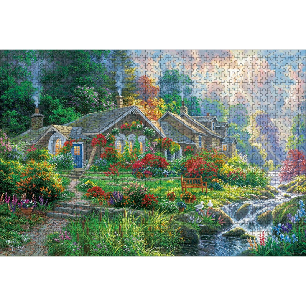 緑と花に囲 ジグソーパズル 1000ピース 50×75cm