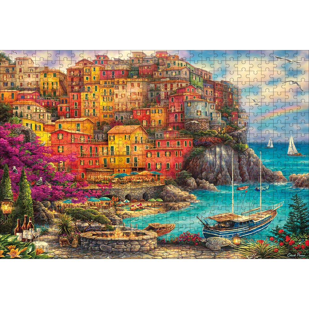 ジグソーパズル 景色 チンクエテッレの美しい一日 520ピース 38×52cm