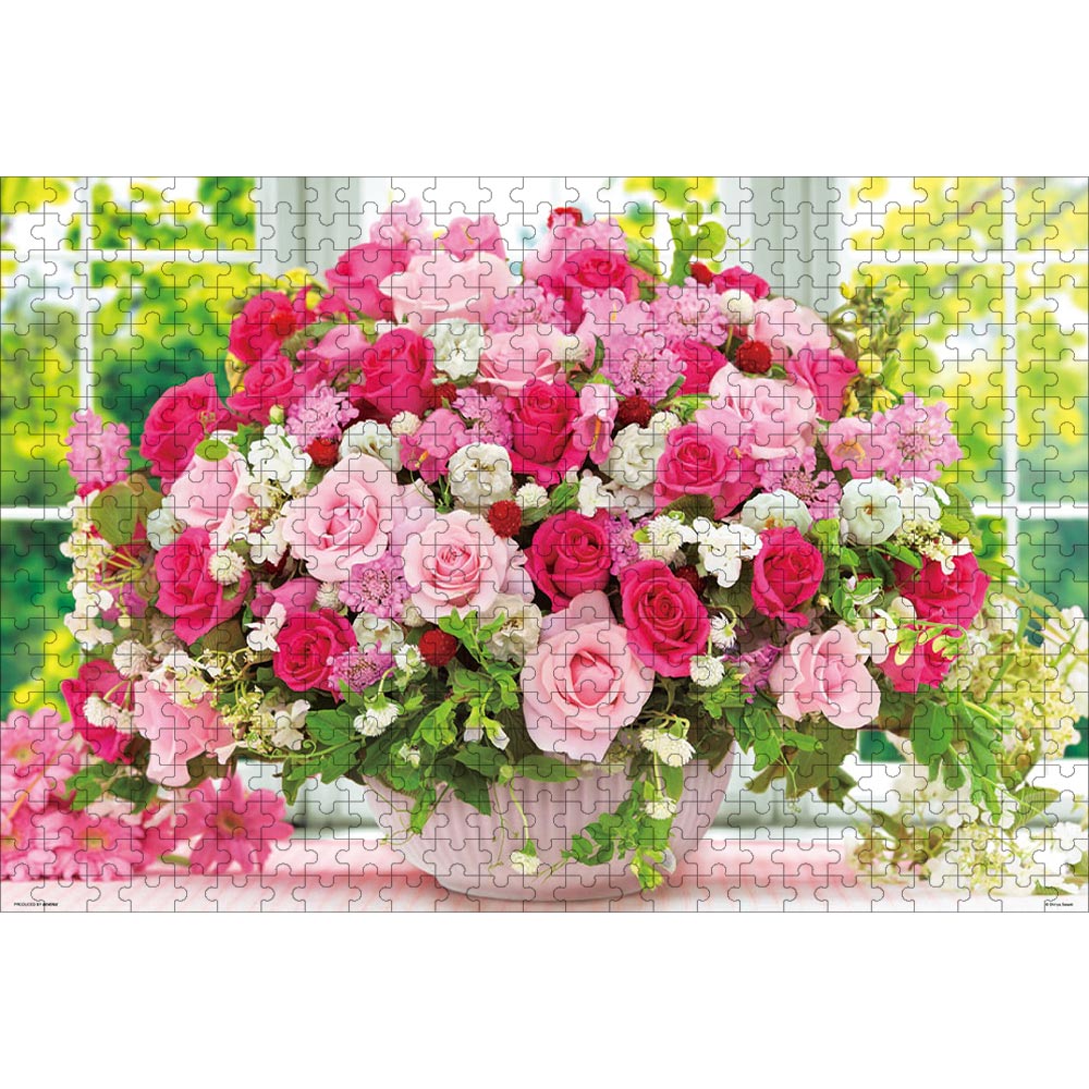 フラワー ジグソーパズル ときめきの花束 500ピース 38×52cm