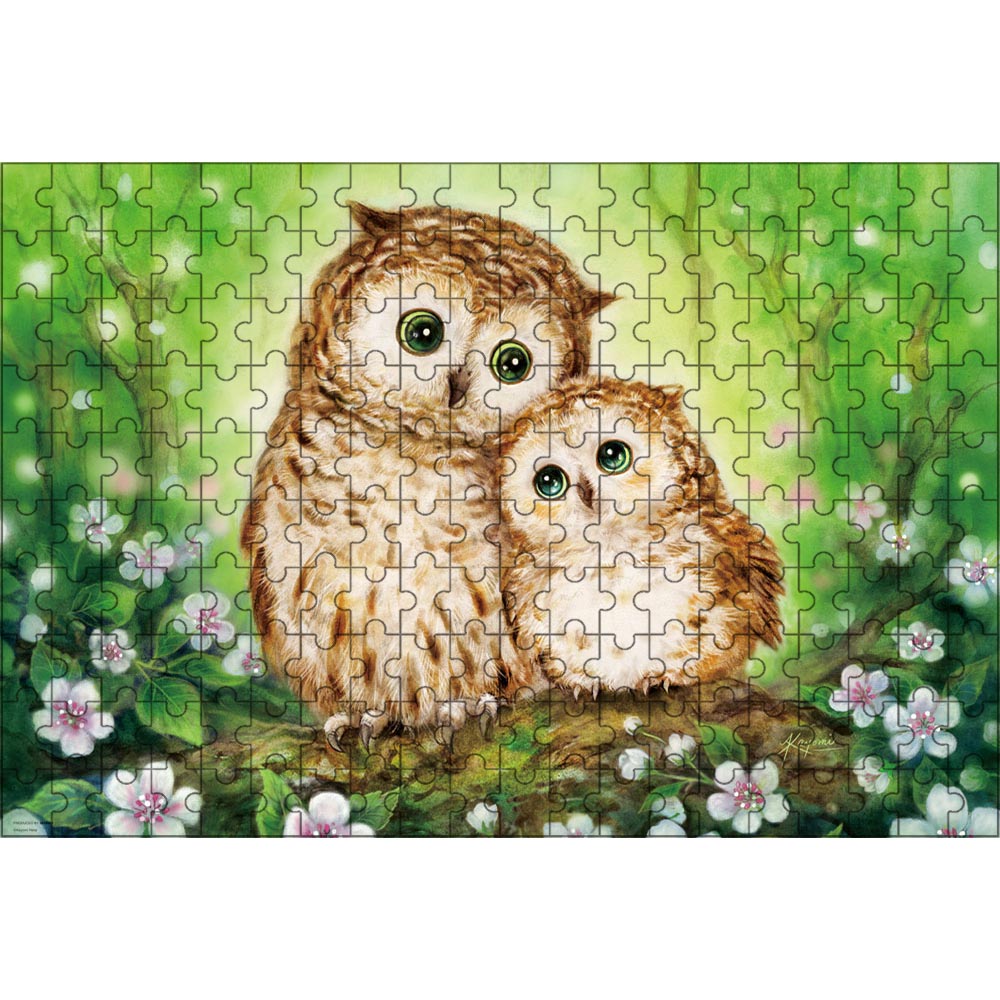 幸せふくろう 原井加代美 ジグソーパズル 200ピース 25×35cm 簡単