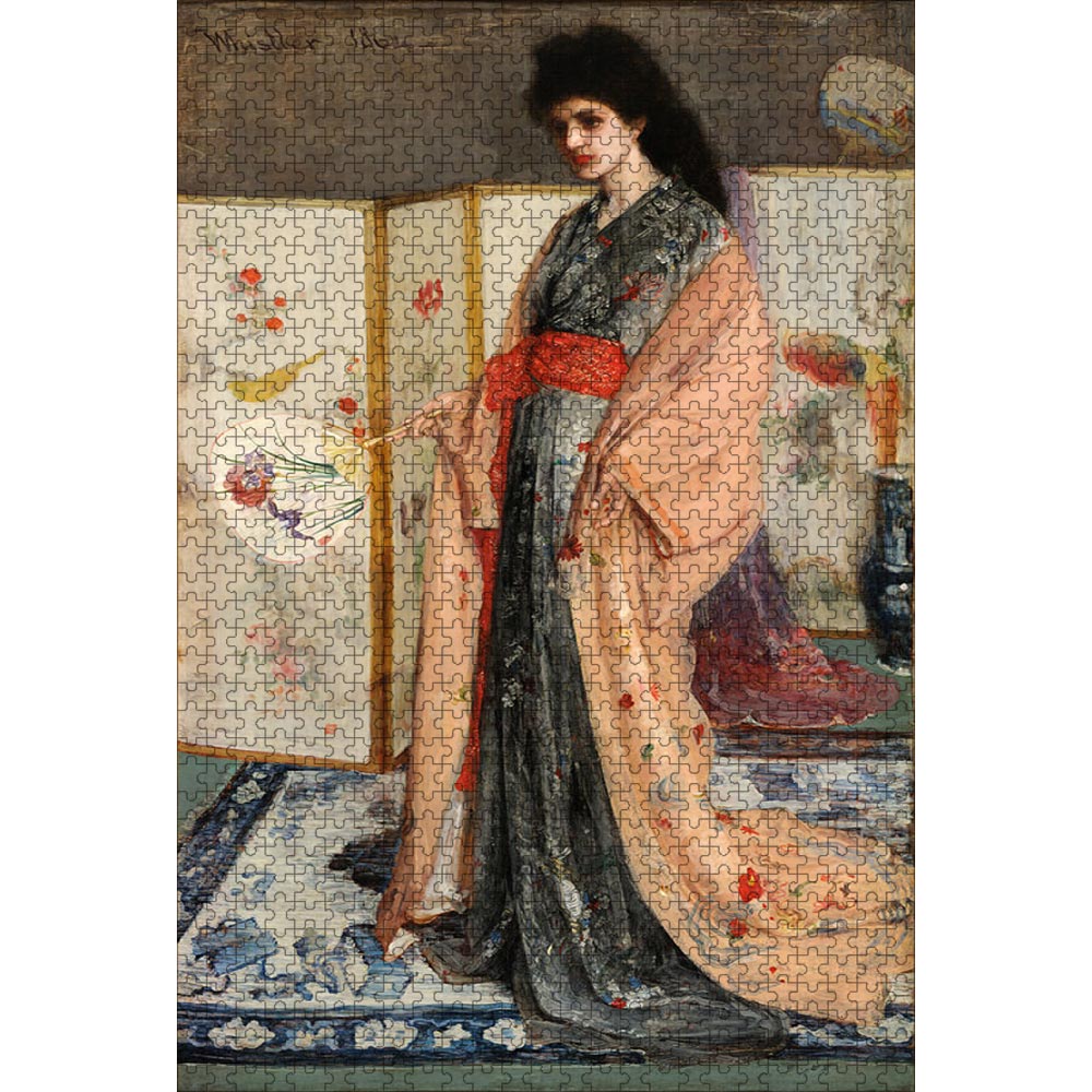 ホイッスラー「陶器の国の姫君」 ジグソーパズル 名画 1000ピース 50×75cm