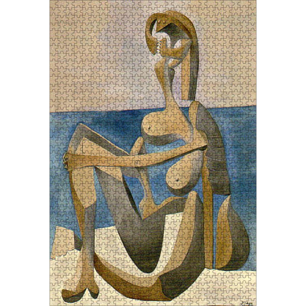 パブロ・ピカソ 海辺に座る水浴の女性 ジグソーパズル 1000ピース 50×75cm