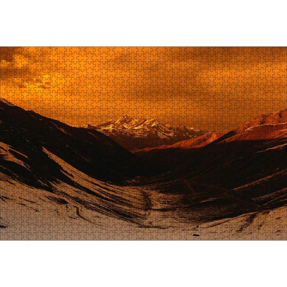 ジグソーパズル 雪山の風景 1000ピース 50×75cm