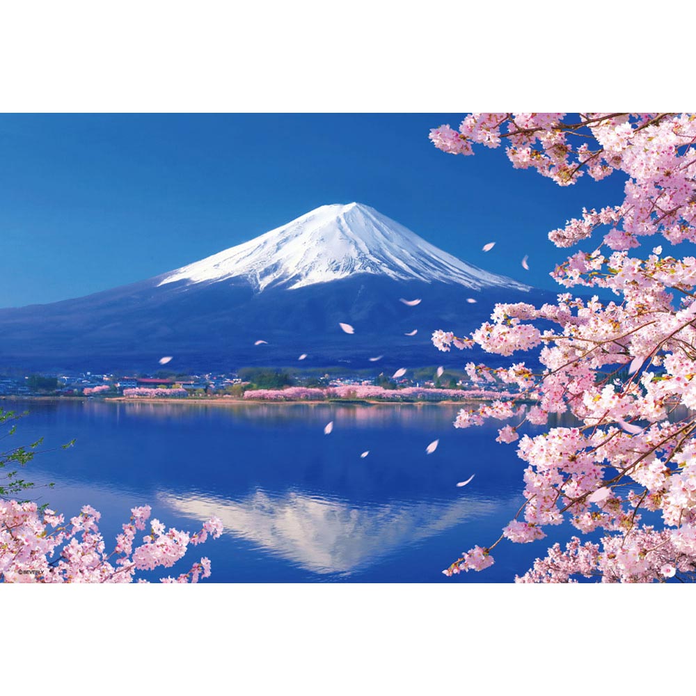 ジグソーパズル　桜富士山