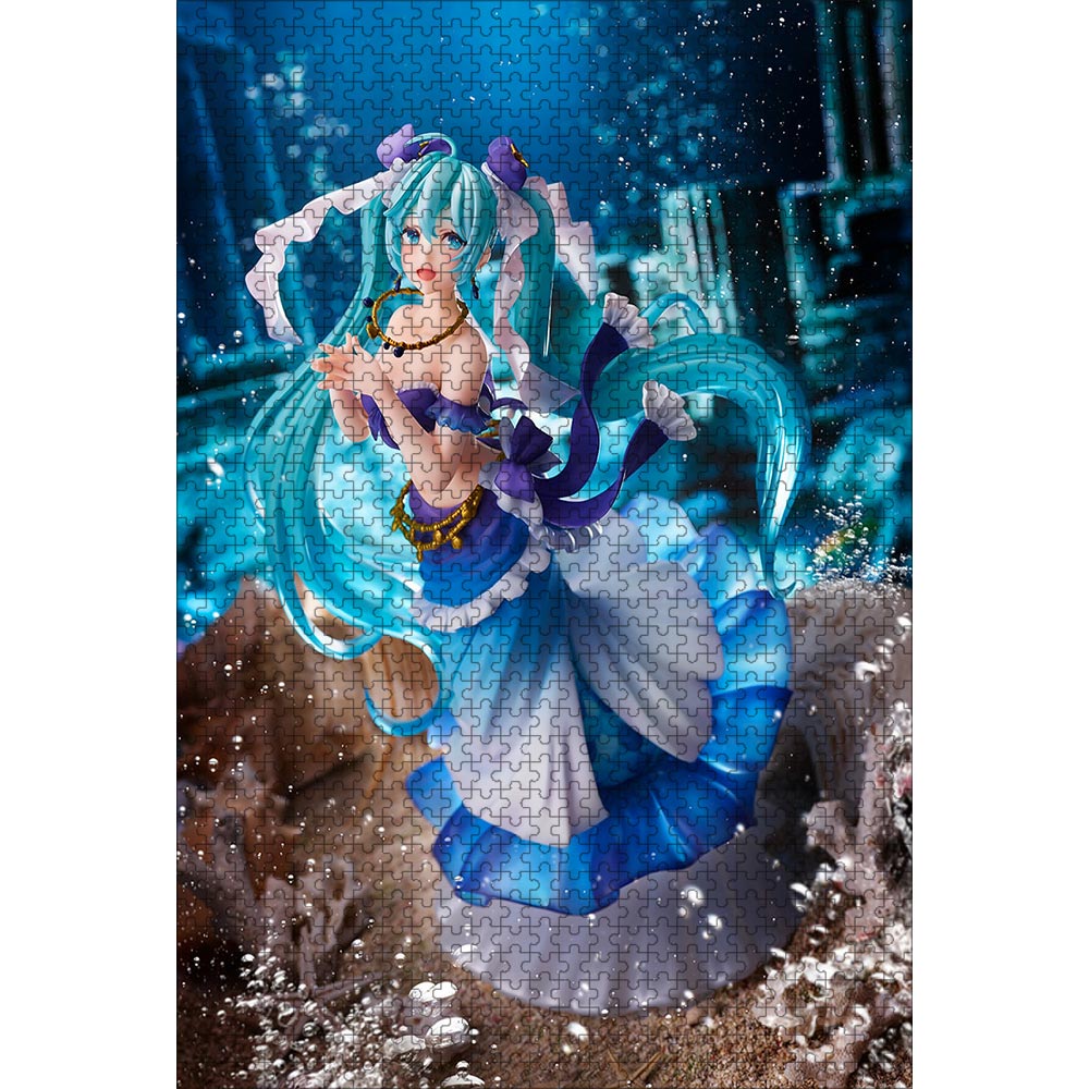 初音ミク 人魚 ジグソーパズル 1000ピース 50×75cm